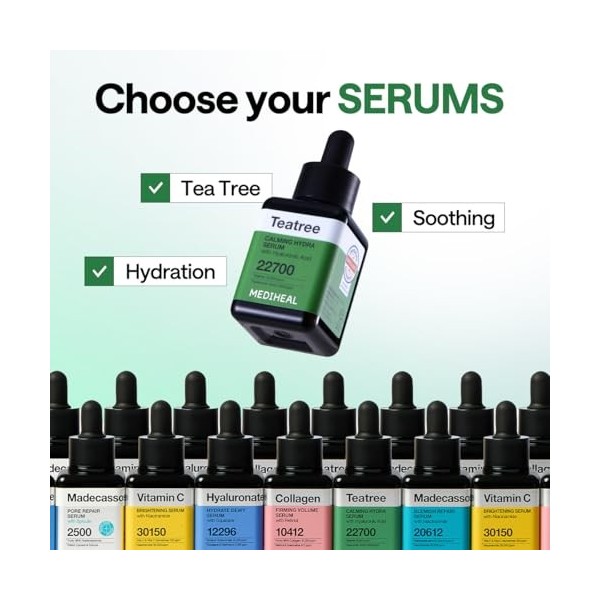 MEDIHEAL Sérum apaisant Teatree - Soin apaisant et hydratant Hyaluronique