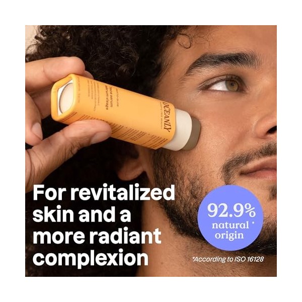 ATTITUDE Oceanly Sérum Visage Solide, EWG Verified, Ingrédients dOrigine Naturel, Soin pour la Peau Végane, PHYTO GLOW, Sans ...