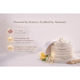AMMURI Crème éclaircissante intense avec technologie brevetée exosome, acide kojique, alpha arbutine, glutathion, correcteur 