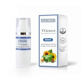 Vitali-Chi Idratante Anti Aging Crema Viso w / vitamine A, E, C & Pro-Vitamina B5 - Anti rughe Crema Viso 50ml - Anti Aging