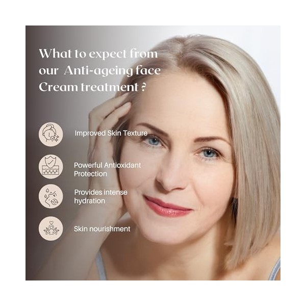 Vitali-Chi Idratante Anti Aging Crema Viso w / vitamine A, E, C & Pro-Vitamina B5 - Anti rughe Crema Viso 50ml - Anti Aging