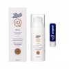 Boots Q10 Sérum nourrit et adoucit pour une peau éclatante 50 ml format voyage avec baume à lèvres original gratuit