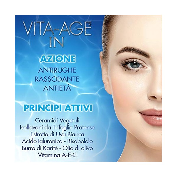 Bottega di Lungavita INTERVENTION VISAGE ANTIRIDES VITA-AGE IN - Crème douce 24h avec une texture extraordinaire riche en ing