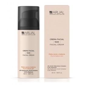 Crème visage anti-âge - Arual - Complexe dacide hyaluronique 4% + 0,2% dallantoïne
