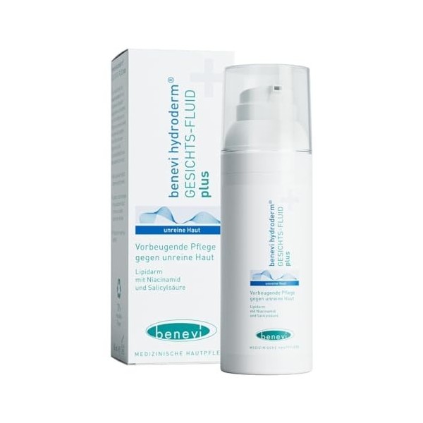 Benevi Hydroderm Gesichts-Fluid Plus für unreine Haut, 50 ml Lotion