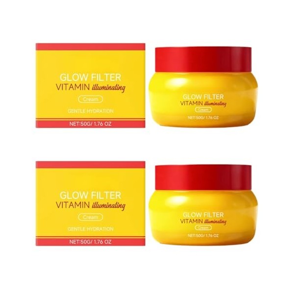 Crème pour le visage éclaircissante aux vitamines, hydratant hydratant en profondeur pour une hydratation durable, crème pour...