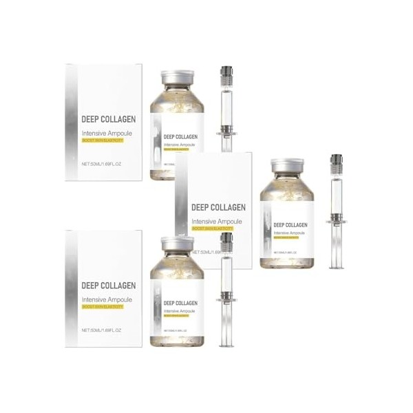 Ampoule liftante intensive, sérum visage anti-âge, peau raffermie, liftée, lissée et hydratée, et hydratation intense,2pcs Cr...