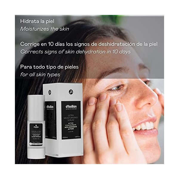DBullón Profesional Sérum ultra-hydratant, concentré dactifs avec action immédiate - 30 ml