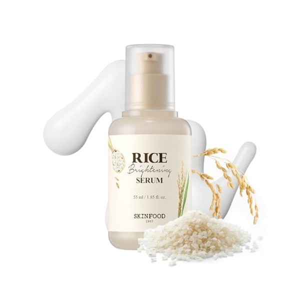 SKIN FOOD since 1957 Skinfood Day Sérum de riz, soin du visage coréen pour une peau éclatante, lait deau de riz fermenté nat