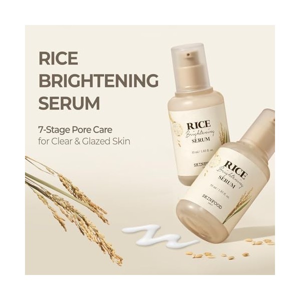 SKIN FOOD since 1957 Skinfood Day Sérum de riz, soin du visage coréen pour une peau éclatante, lait deau de riz fermenté nat