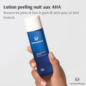Dr Pierre Ricaud Lotion peeling nuit aux AHA - Lotion pour le Visage Enrichie en AHA - Soin du Visage pour Femme - Soin Exfol