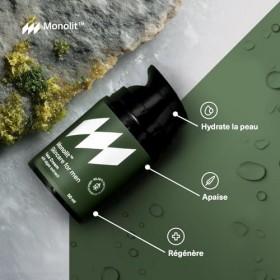 Monolit Crème pour le visage à lextrait dalgues, pour homme, huile davocat nourrissante, spiruline anti-âge, Creme hydrata