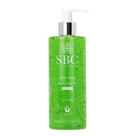 SBC Skincare - Gel hydratant pour le visage et le corps à laloe vera - 300 ml - Aide à apaiser, protéger et régénérer la pea