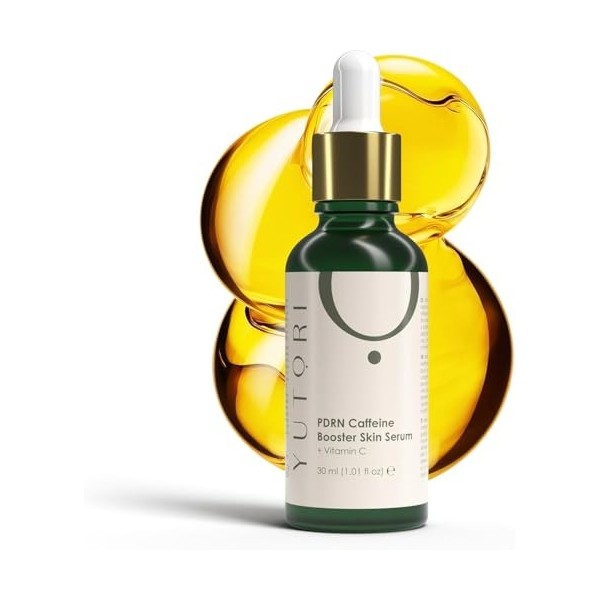 Sérum Yutori PDRN avec booster de caféine - Sérum anti-âge à base de plantes, lifting visible, soin des rides, hydratant, écl