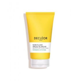 Decléor Soin Fluide Argile Blanche Romarin Officinal 50ml – Crème Visage Matifiante Peaux Grasses, Régule le Sébum, Affine le