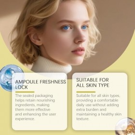 Ampoule De CollagèNe Profond 2 PièCes, SéRum Facial Liftant Aux Peptides De Soie Pour Femmes, Peau Hydratante Et Raffermissan