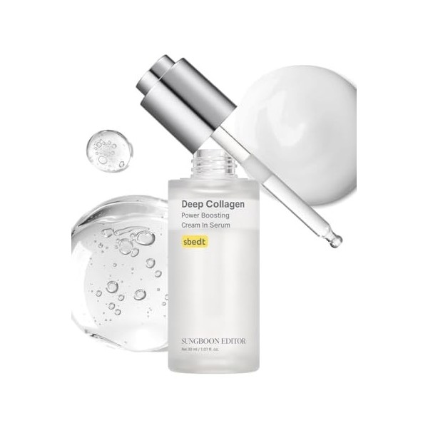SUNG BOON Deep Collagen Power Boosting Crème en Sérum, 30 ml, Made in Korea