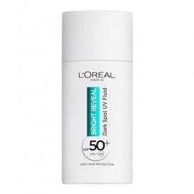 LOréal Paris LOréal Paris Bright Reveal Fluide UV SPF 50+ Visage, 2% Niacinamide et LHA + Vitamine E, Protège, prévient et 