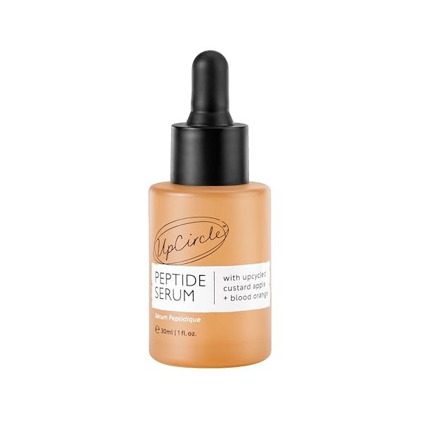 UpCircle Sérum peptidique 30 ml - Améliore lélasticité de la peau + Augmente le collagène - Cherimoya Riche en vitamine C + 