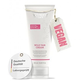 Vitabay Wild Yam Cream 250 ml - Extrait dIgname Sauvage Discorea Villosa 80% et Diosgénine 64% - Soin Naturel Quotidien po