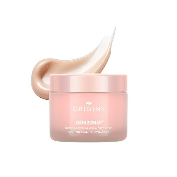 GinZing Glow-Boosting Gel Moisturizer | Pour un éclat bronze ou nacré | Contient de l’acide hyaluronique et de la caféine pro...