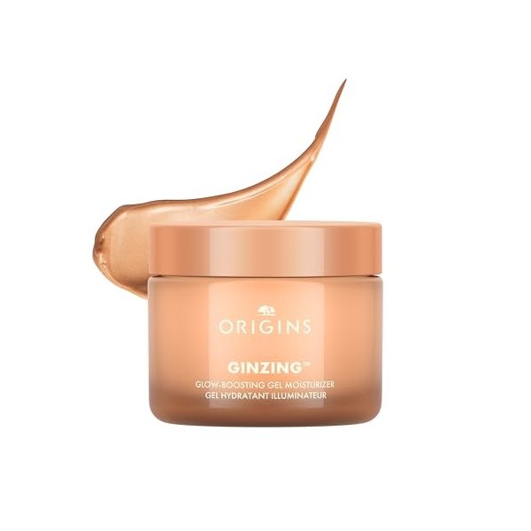 GinZing Glow-Boosting Gel Moisturizer | Pour un éclat bronze ou nacré | Contient de l’acide hyaluronique et de la caféine pro...