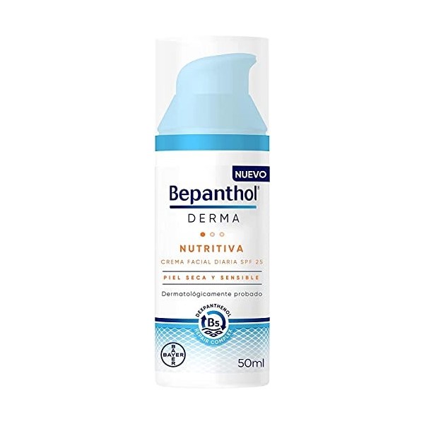 BEPANTHOL Derma Crème Quotidienne Nourrissante pour le Visage SPF25 50ml