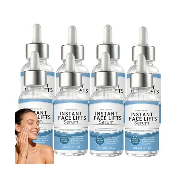 Sérum liftant instantané pour le visage, sérum raffermissant pour le visage, sérums hydratants à lacide hyaluronique, soin a ...