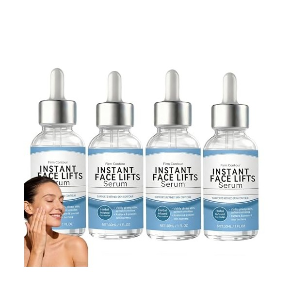 Sérum liftant instantané pour le visage, sérum raffermissant pour le visage, sérums hydratants à lacide hyaluronique, soin a ...