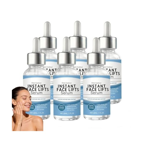 Sérum liftant instantané pour le visage, sérum raffermissant pour le visage, sérums hydratants à lacide hyaluronique, soin a ...