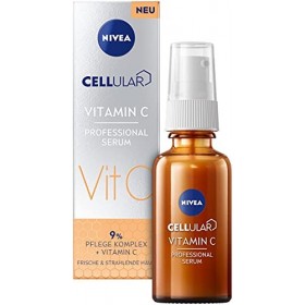 NIVEA Cellular Professional Sérum Vitamine C 30 ml , sérum hydratant à la vitamine C, sérum anti-rides pour un teint plus un