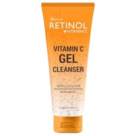 LIVAURA Nettoyant Visage au Rétinol + Vitamine C, illumine et réduit les signes du vieillissement, les ridules et la texture 