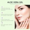 Gel Apaisant À Laloe Vera - Favorise La Réparation Quotidienne de la Peau, Illumine le Teint, Améliore la Texture de la Peau ...
