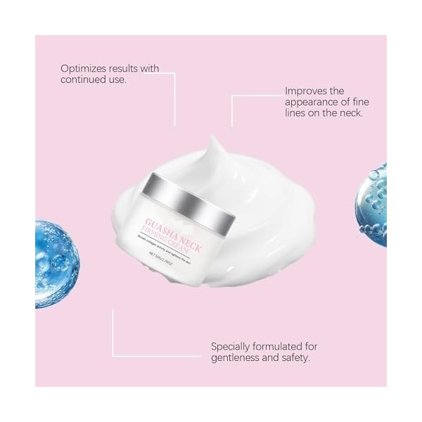 Crème Nourrissante for le Cou for Lhydratation et le Raffermissement - Hydratant for Aider À Lisser Les Rides Du Cou et Amél