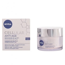 NIVEA Hyaluron Cellular Filler Cuidado de Día FP15 1 x 50 ml , crema antiarrugas con ácido hialurónico, crema antiedad, crem