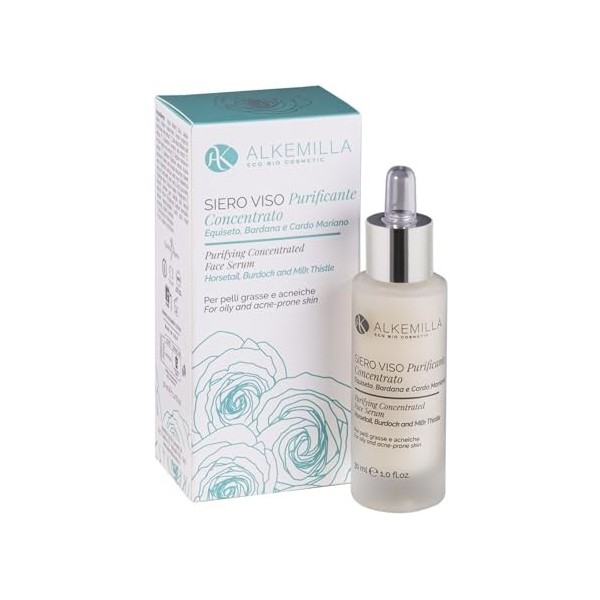 Alkemilla SIero Viso Concentrato Per Pelli Grasse E Acneiche 30 ml