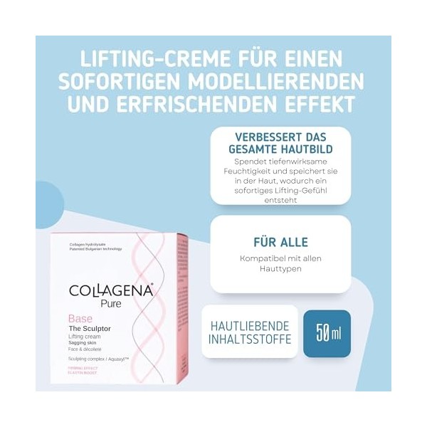Collagena Pure The Sculptor Lifting Cream - Raffermissement et hydratation instantanés