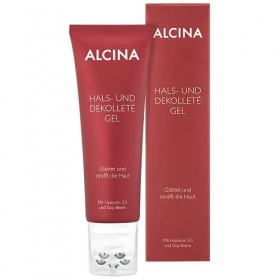 ALCINA Gel pour le cou et le décolleté - 1 x 100 ml - Lisse les rides et raffermit la peau - Crème hydratante à lacide hyalu