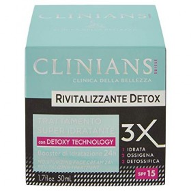 CLINIANS REVITALISSANT DETOX Traitement Super Hydratant SPF 15 avec Detoxy Technology 50 ml