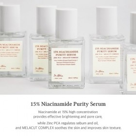 Dr.Althea Sérum 15% Niacinamide - Amélioration Générale du Teint et Texture, Soins des Pores, Controle avec Zinc. Formule Vég...