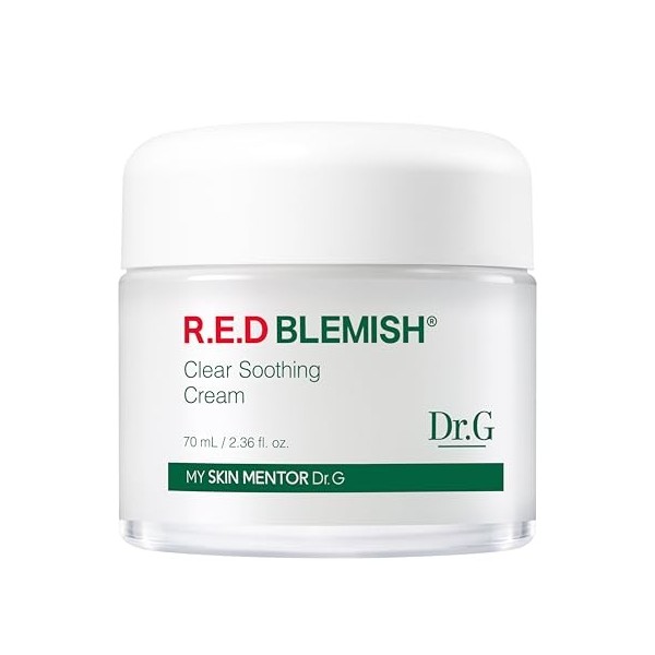 Dr. G NEW RED Blemish Clear Soothing Cream 70 ml 2,36 oz Gowoonsesang Cosmetic, Crème hydratante de restauration Crème Jour e...