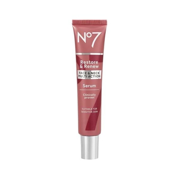 No7 Sérum MULTI ACTION Restaurer et Renouveler Visage et Cou 30 ml