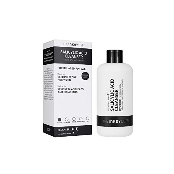Inkey The List Supersize Nettoyant à lacide salicylique 300 ml