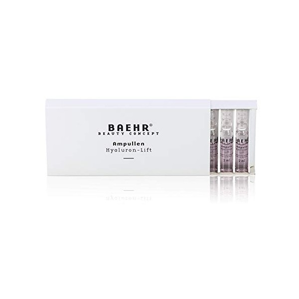 BAEHR Beauty Concept Lot de 10 ampoules à lacide hyaluronique Lift 2 ml
