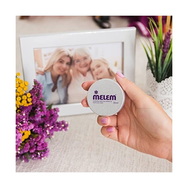 Melem Baume Protecteur Naturel Tout Usage Pour La Peau Pack de 2 x Melem 35 ml Crème Jour et Nuit