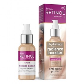 LIVAURA Booster d’Éclat Instantané au Rétinol – Base illuminatrice originale – Hydratation anti-âge apporte luminosité & bien