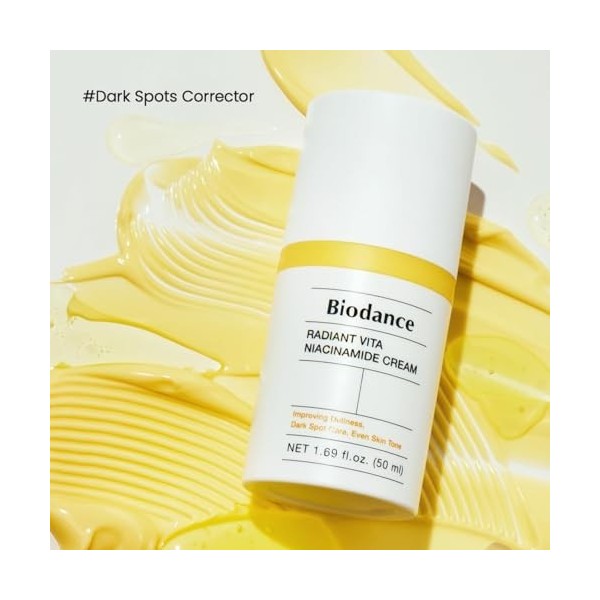 BIODANCE Radiant Vita Niacinamide Cream, Brightening, Dark Spot Correcting Facial Moisturizer, Korean Skin Care, Gifts for Wo...
