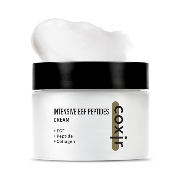 Coxir Crème Visage Anti-âge Repulpant Fermeté Intensive EGF Peptide Cream 50ml Crème Jour et Nuit