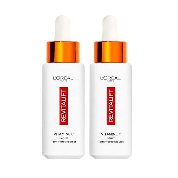 L’Oréal Paris – Sérum 12% Vitamine C Pure + Acide Salicylique + Vitamine E – Antioxydant & Anti-Âge – Teint irrégulier, Pores...