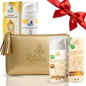 Ritalia® Crème Bave d’Escargot 80% 100 ml + Baume Démaquillant Ritalia® Hydrate, Illumine et Réduit les Taches Rituel Anti-Âg...